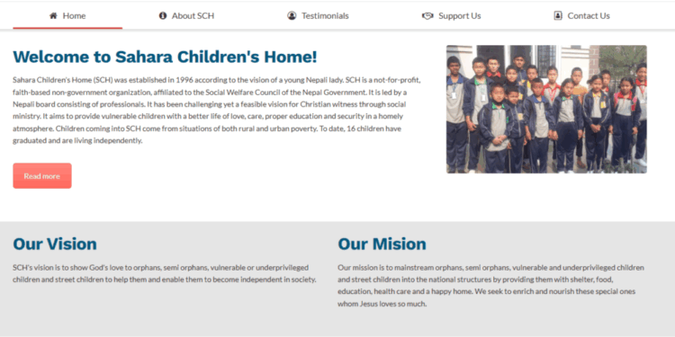 Sahara Children’s Home Launches New Website